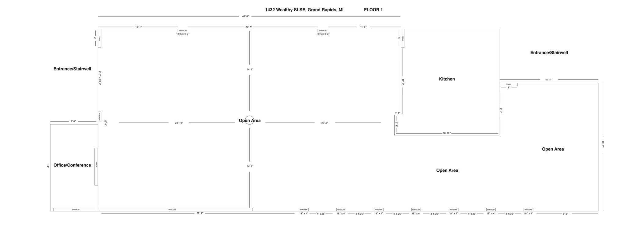 1432 Wealthy St SE, Grand Rapids, MI à louer Plan de site– Image 1 sur 12