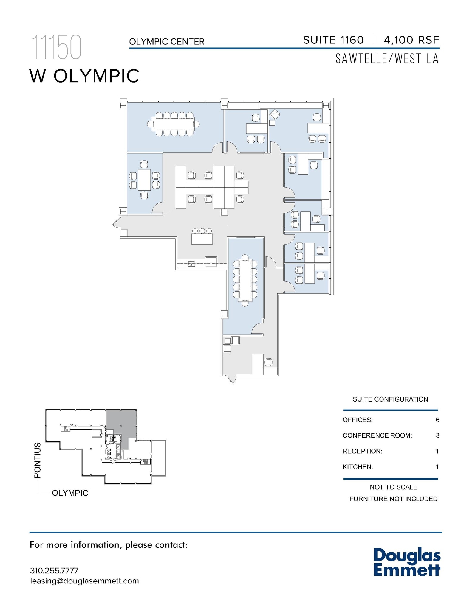 11150 W Olympic Blvd, Los Angeles, CA à louer Plan d’étage– Image 1 sur 1
