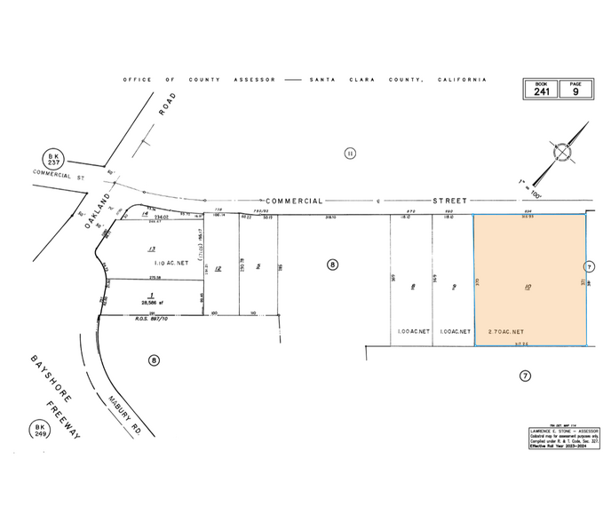 894-902 Commercial St, San Jose, CA à louer - Plan cadastral – Image 3 sur 4