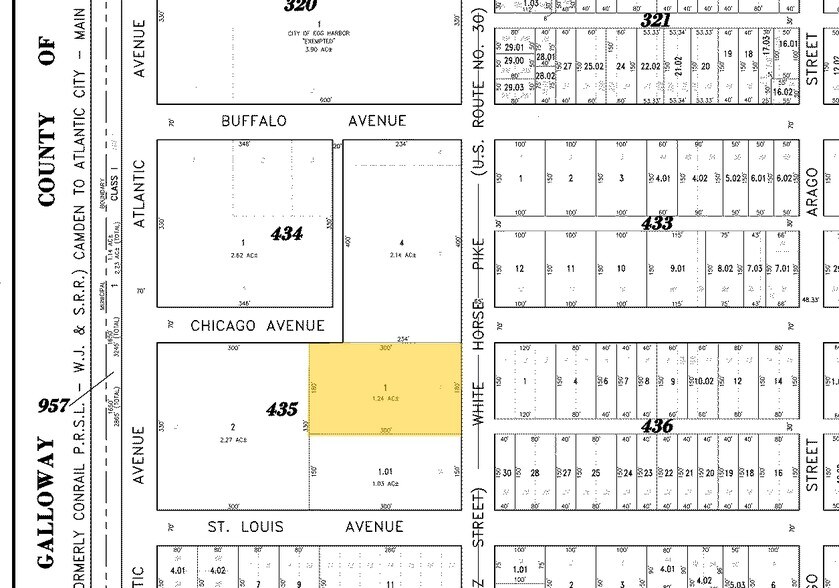 30-58 Chicago Ave, Egg Harbor City, NJ à louer - Plan cadastral – Image 2 sur 6