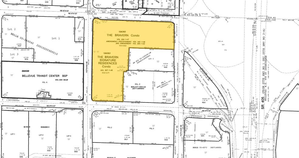 11111 NE 8th St, Bellevue, WA à louer - Plan cadastral – Image 2 sur 5