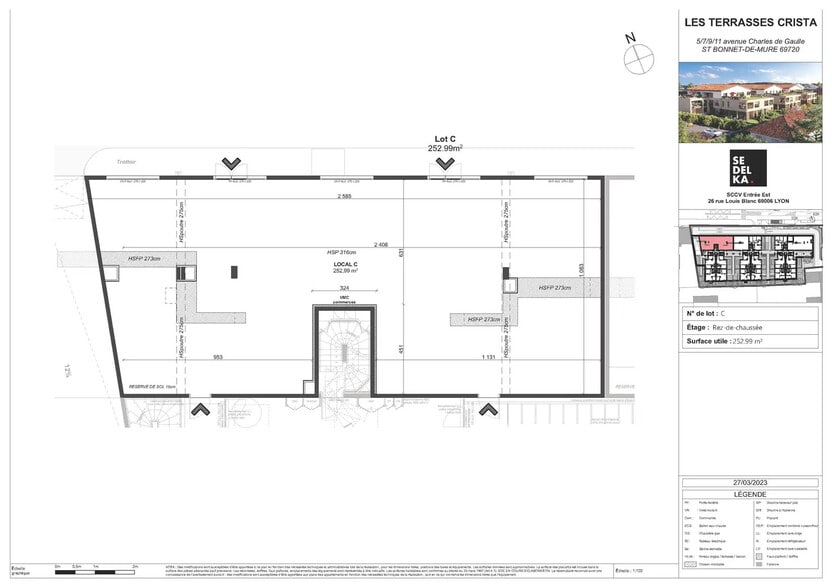15 Avenue Charles De Gaulle, Saint-Bonnet-de-Mure à vendre - Plan d’étage – Image 3 sur 3