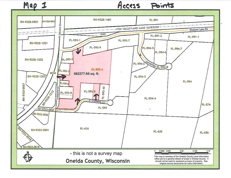 +/_ 13 acres Off E Cherokee ln, Rhinelander, WI à vendre - Photo de l’immeuble – Image 2 sur 3
