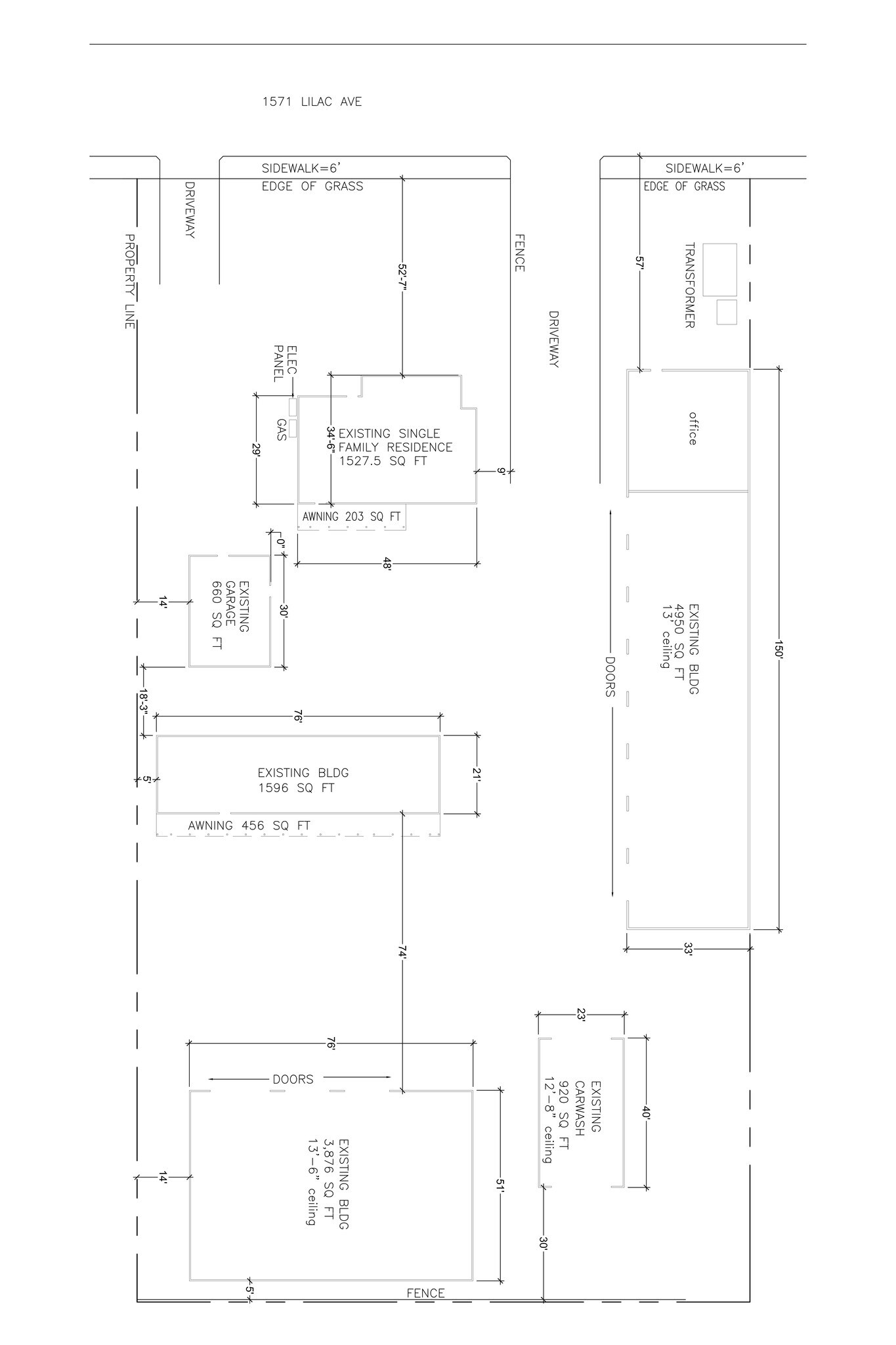 1561-1571 S Lilac Ave, Bloomington, CA à louer Plan de site– Image 1 sur 1