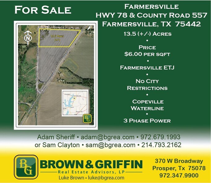 1302 State Highway 78 S, Farmersville, TX à vendre - Photo de l’immeuble – Image 1 sur 3