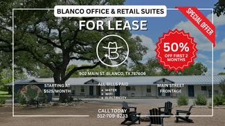 Plus de détails pour 902 Main St, Blanco, TX - Bureau, Bureau/Local commercial à louer