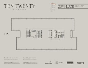 1020 Spring St, Atlanta, GA à louer Plan d’étage– Image 1 sur 1