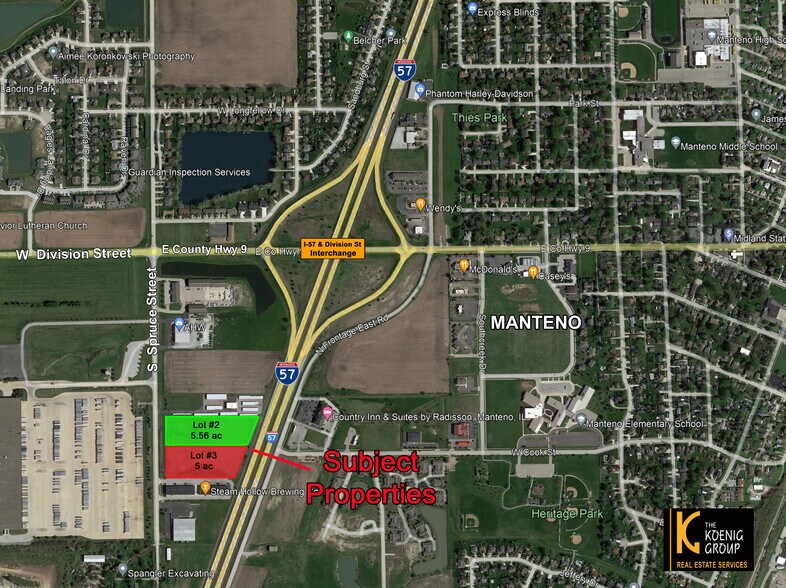 350-400 S Spruce St, Manteno, IL à vendre - Photo de l’immeuble – Image 1 sur 6