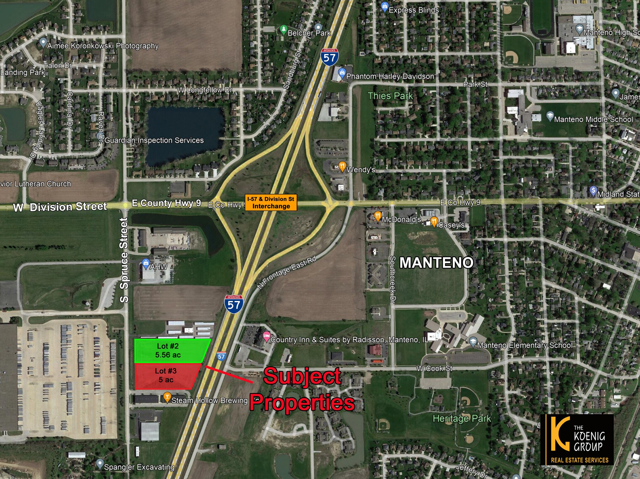 350-400 S Spruce St, Manteno, IL à vendre Photo de l’immeuble– Image 1 sur 7