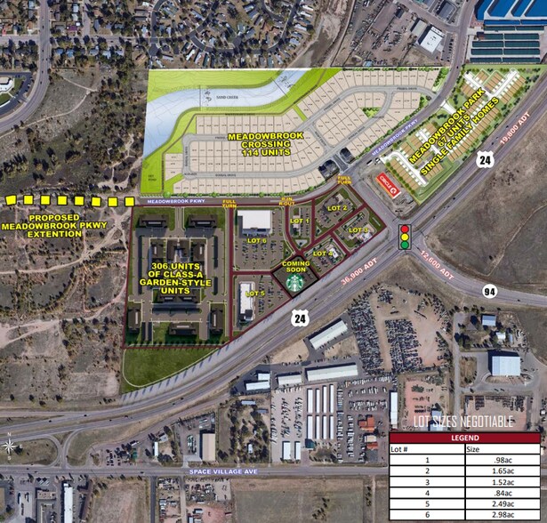 E Us Hwy 24 & Us Hwy 94, Colorado Springs, CO à louer - Plan de site – Image 2 sur 2