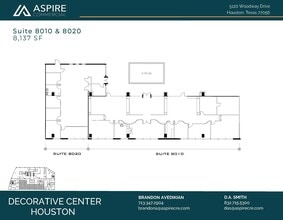 5120 Woodway Dr, Houston, TX à louer Plan d’étage– Image 2 sur 3