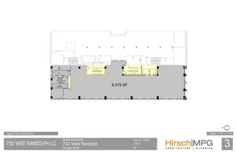 732 W Randolph St, Chicago, IL à louer Plan de site– Image 1 sur 6