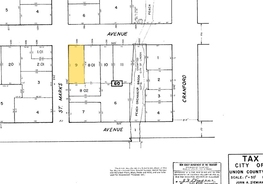 1300 E Elizabeth Ave, Linden, NJ à louer - Plan cadastral – Image 2 sur 3