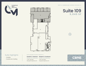 5501 N Cumberland Ave, Chicago, IL à louer Plan d’étage– Image 1 sur 1