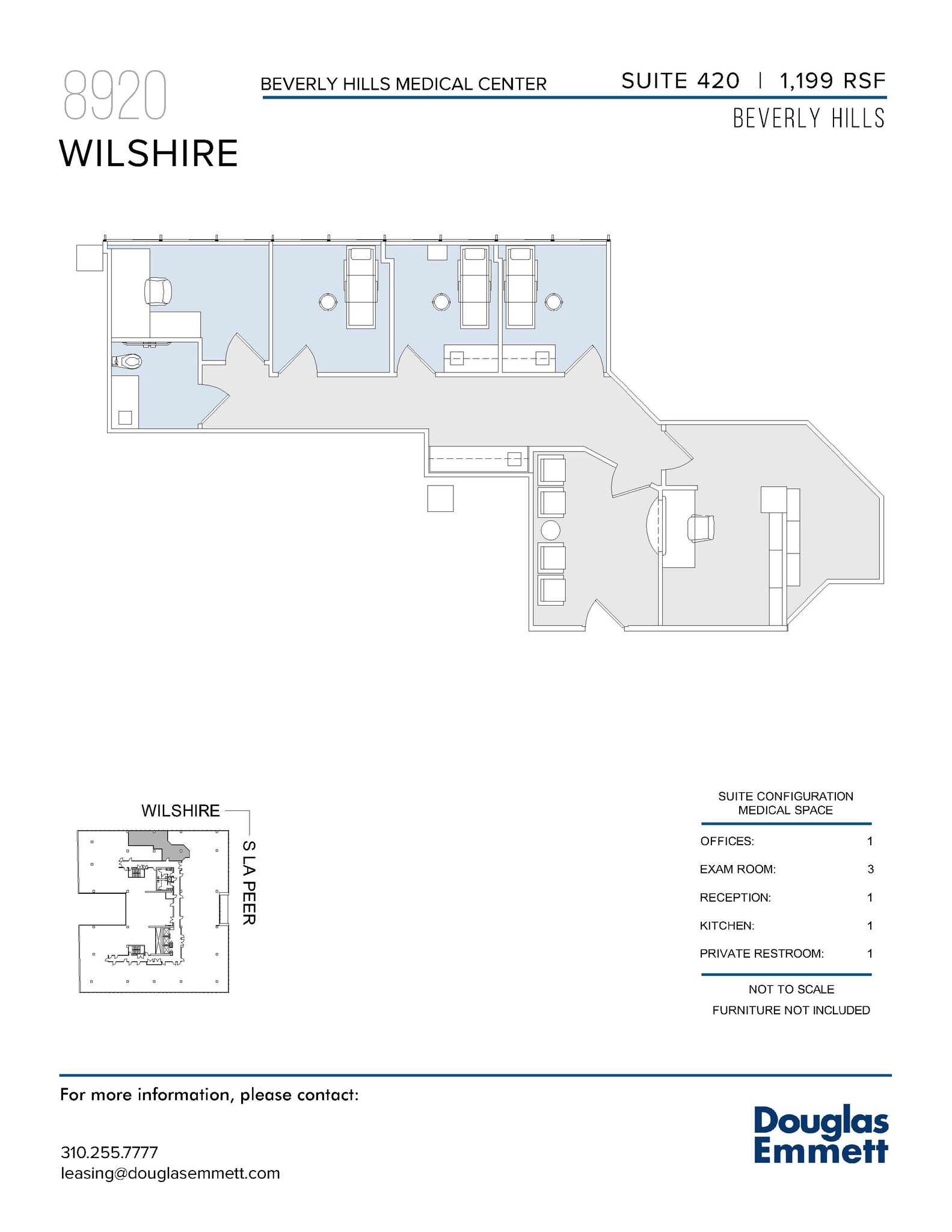 8920 Wilshire Blvd, Beverly Hills, CA à louer Plan d’étage– Image 1 sur 1