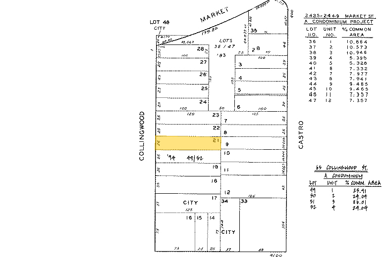 59 Collingwood St, San Francisco, CA à vendre - Plan cadastral – Image 3 sur 71