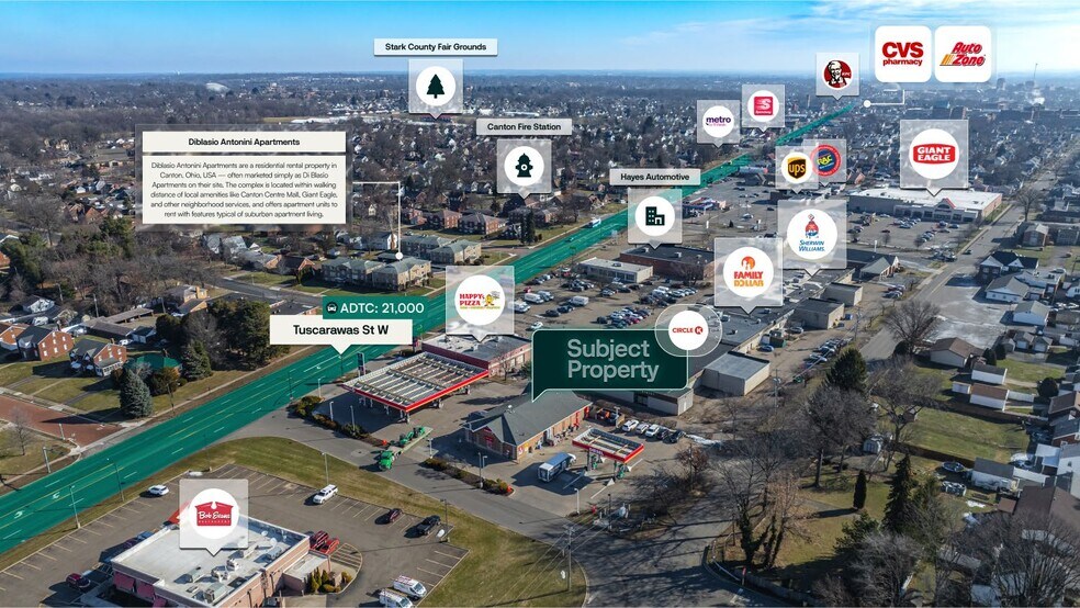 3920 Tuscarawas St W, Canton, OH à vendre - Aérien – Image 2 sur 3