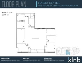 4401-4445 Nicole Dr, Lanham, MD à louer Plan d’étage– Image 1 sur 1