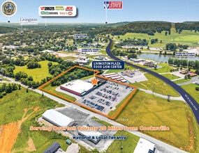 400 Market Square Plz, Livingston, TN - Vue aérienne vue de carte
