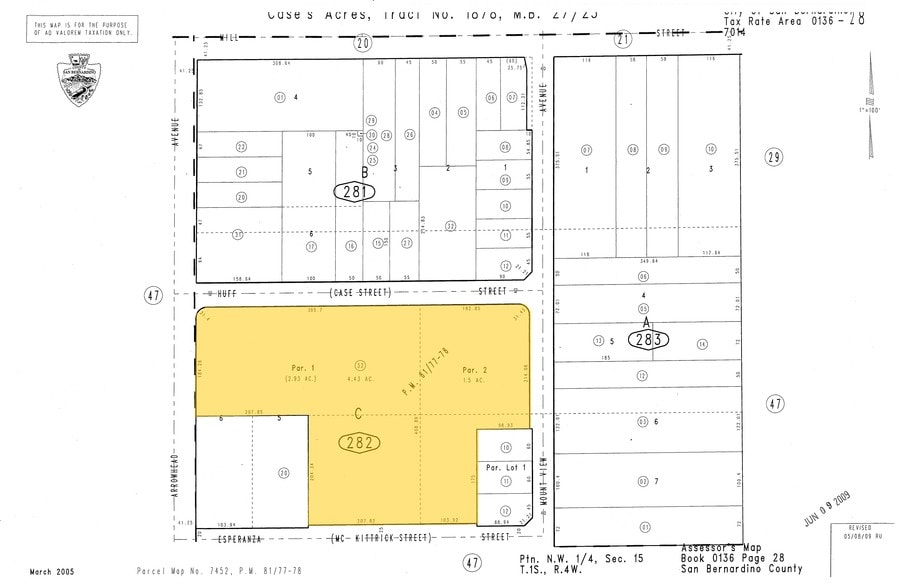 603 S Arrowhead Ave, San Bernardino, CA à vendre - Plan cadastral – Image 3 sur 14