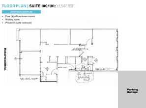 864 S Robertson Blvd, Los Angeles, CA à louer Plan d’étage– Image 1 sur 1