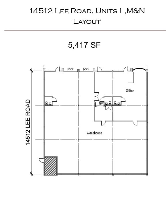 14512-14514 Lee Rd, Chantilly, VA à louer Plan d’étage– Image 1 sur 1