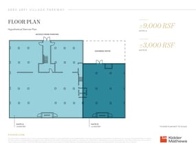 6891-6893 Village Pky, Dublin, CA à louer Plan d’étage– Image 2 sur 3