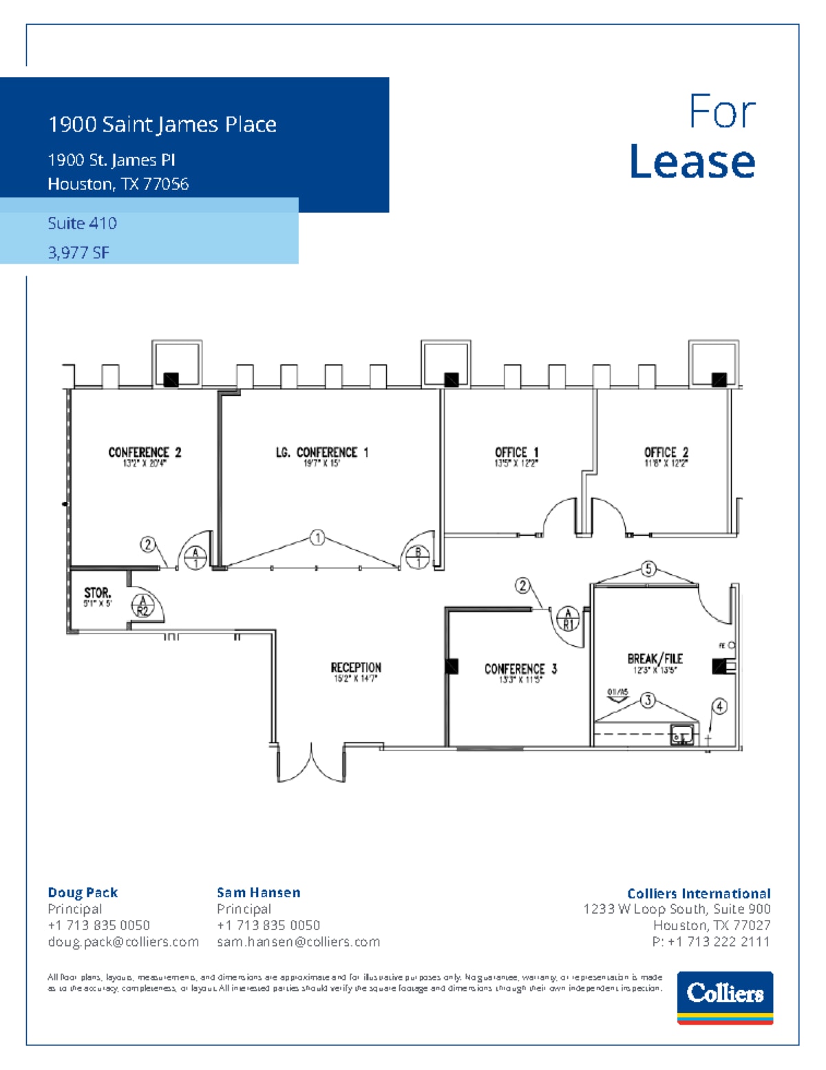 1900 St James Pl, Houston, TX à louer Plan d’étage– Image 1 sur 1