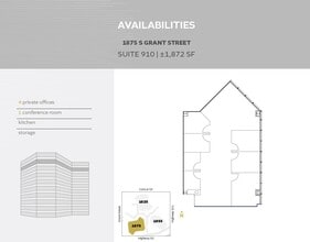 1825 S Grant St, San Mateo, CA à louer Plan d’étage– Image 1 sur 1