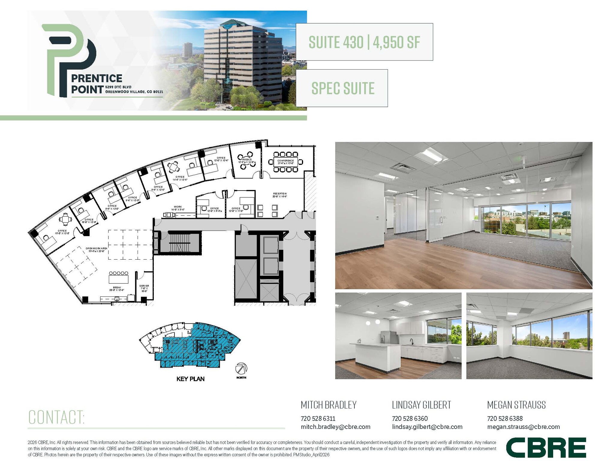 5299 Dtc Blvd, Greenwood Village, CO à louer Plan d’étage– Image 1 sur 1