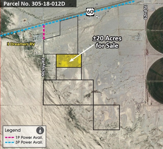 US-60 & McVay Rd, Bouse, AZ à vendre - Photo de l’immeuble – Image 1 sur 2