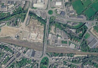 Quimper, FIN - Vue aérienne vue de carte