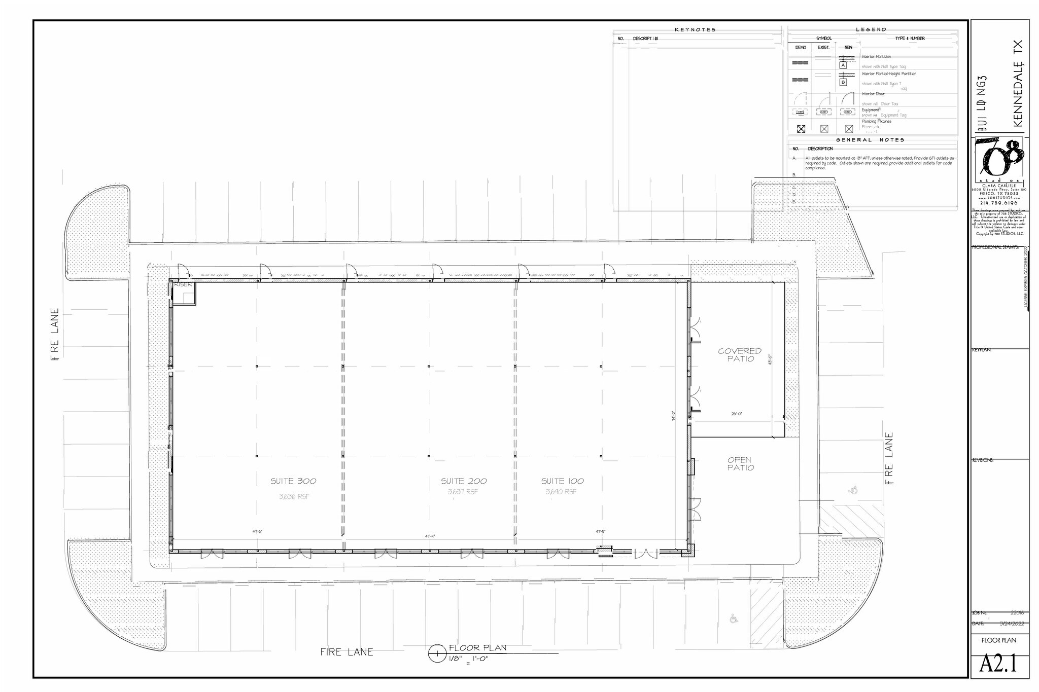 109 W Kennedale Pky, Kennedale, TX à louer Plan d’étage– Image 1 sur 2