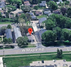 659 W Maple Rd, Clawson, MI - Vue aérienne  vue de carte