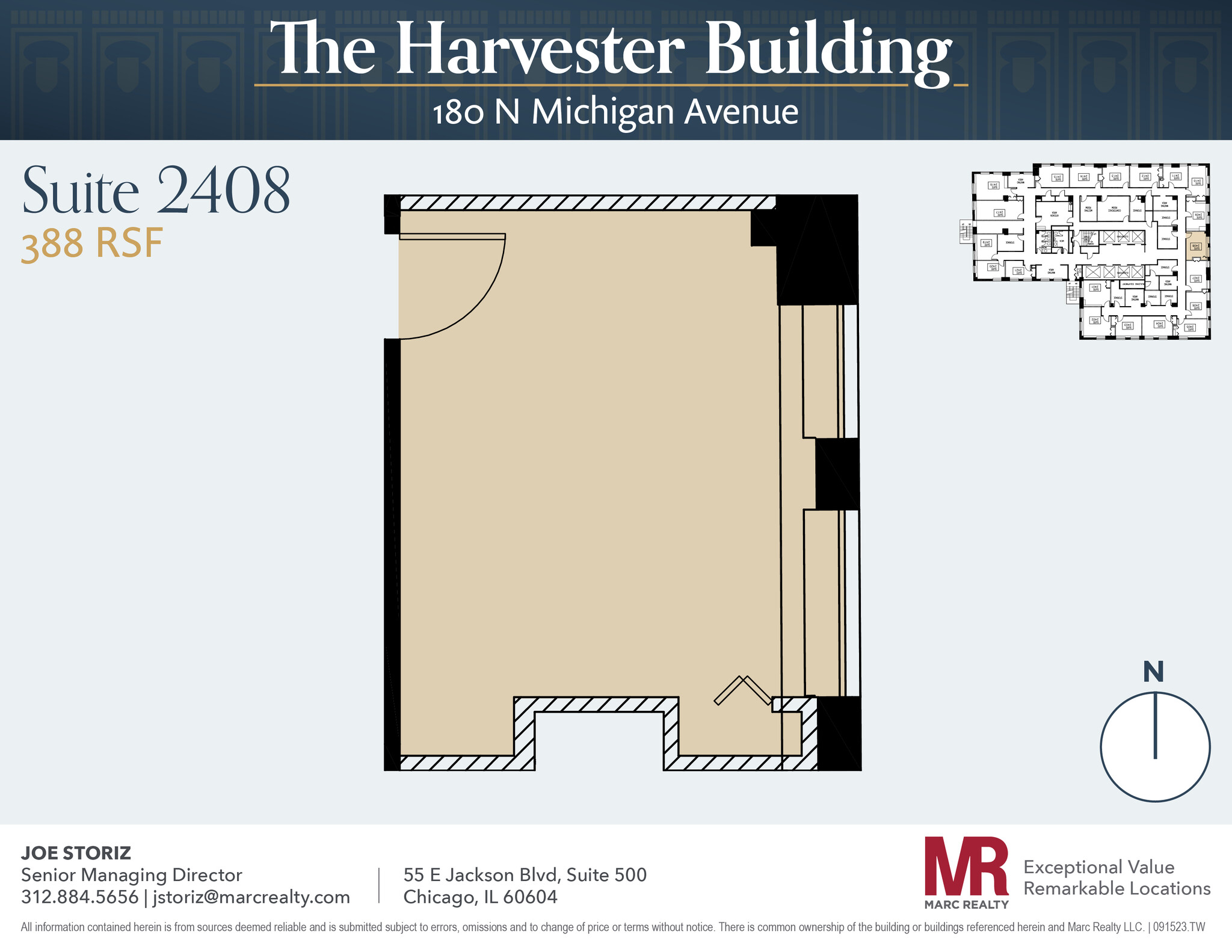 180 N Michigan Ave, Chicago, IL à louer Plan d’étage– Image 1 sur 2