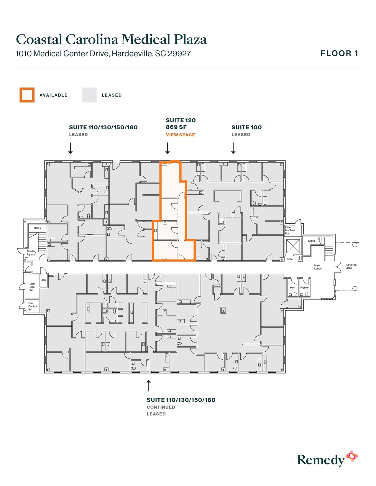 1010 Medical Center Dr, Hardeeville, SC à louer Plan d’étage– Image 1 sur 1