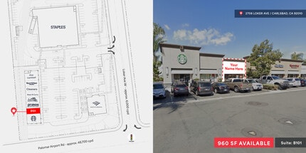 2708 Loker Ave W, Carlsbad, CA à louer Plan de site– Image 1 sur 1