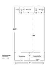 7335-7373 Jefferson Hwy, Harahan, LA à louer Plan d’étage– Image 2 sur 8