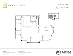 3600 Mansell Rd, Alpharetta, GA à louer Plan d’étage– Image 1 sur 1