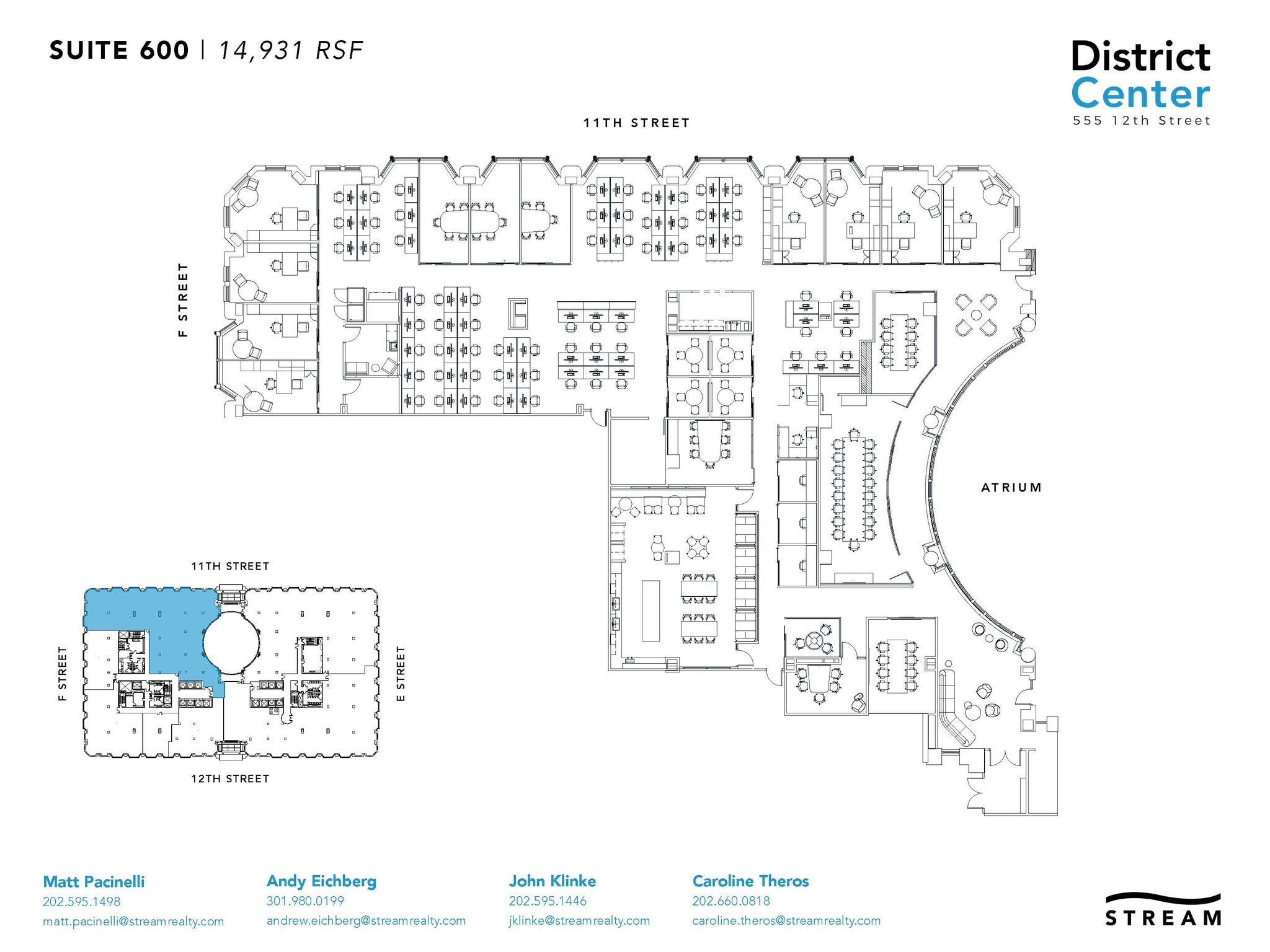 555 12th St NW, Washington, DC à louer Plan d’étage– Image 1 sur 1