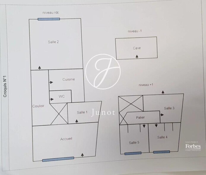 Local commercial dans Paris à louer - Plan d’étage – Image 2 sur 2