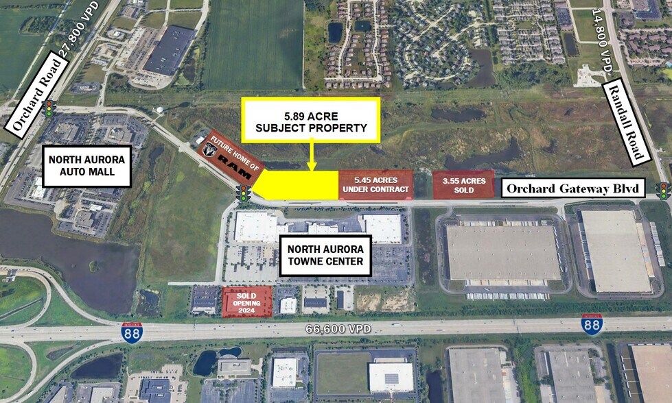 LAND PARCELS-North Aurora Towne Center portefeuille de 5 biens à vendre sur LoopNet.fr - Photo de l’immeuble – Image 2 sur 7