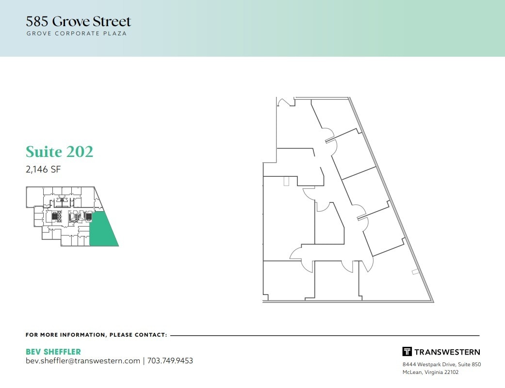 585 Grove St, Herndon, VA à louer Plan d’étage– Image 1 sur 1