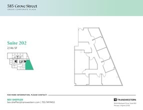 585 Grove St, Herndon, VA à louer Plan d’étage– Image 1 sur 1