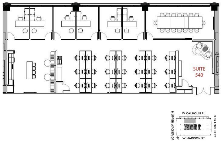 1 N Wacker, Chicago, IL à louer Plan d’étage– Image 1 sur 9