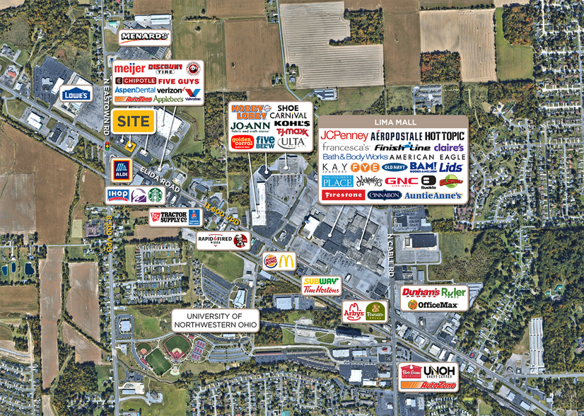 0 Elida Rd, Lima, OH à louer - Aérien – Image 2 sur 2