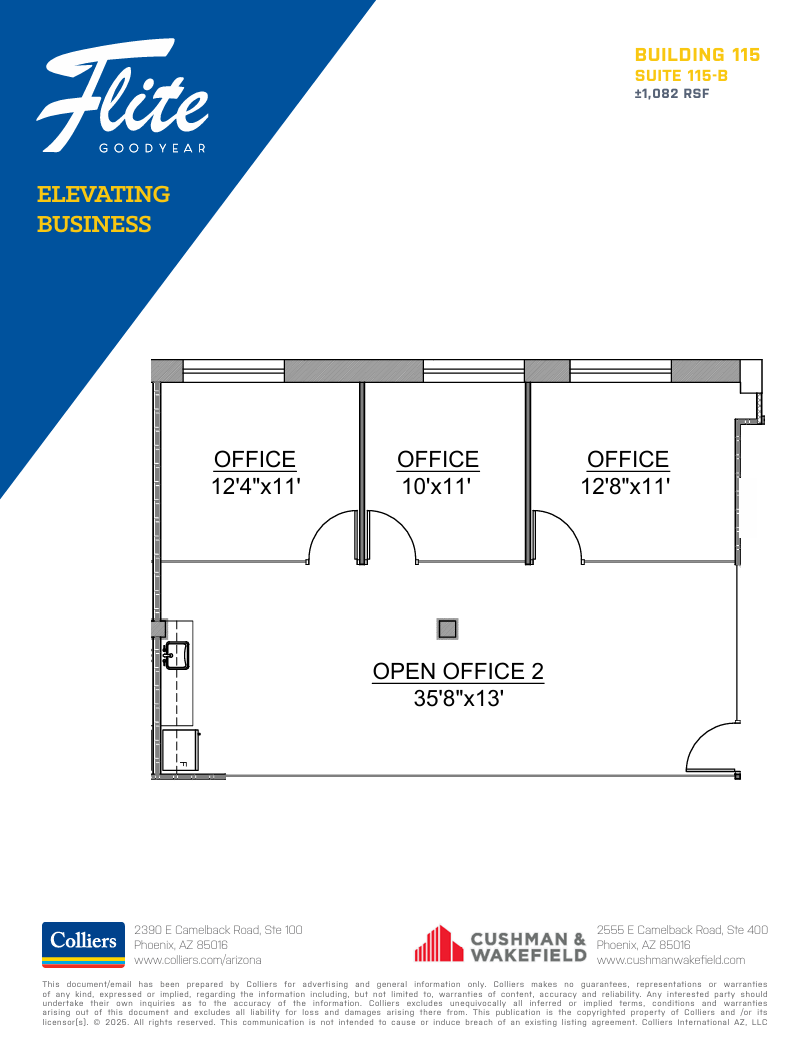 1300 S Litchfield Rd, Goodyear, AZ à louer Plan d’étage– Image 1 sur 1