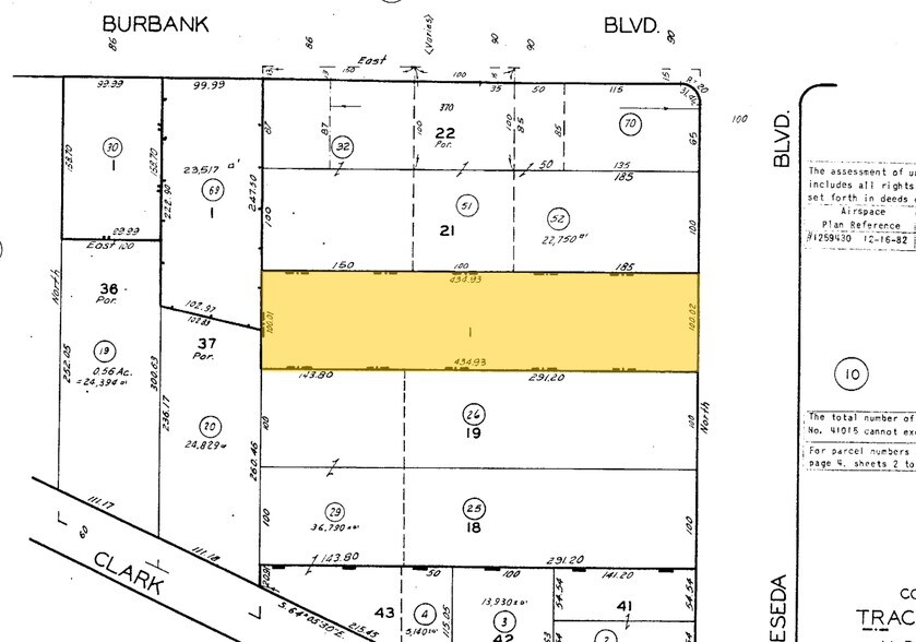5567 Reseda Blvd, Tarzana, CA à vendre - Plan cadastral – Image 2 sur 5