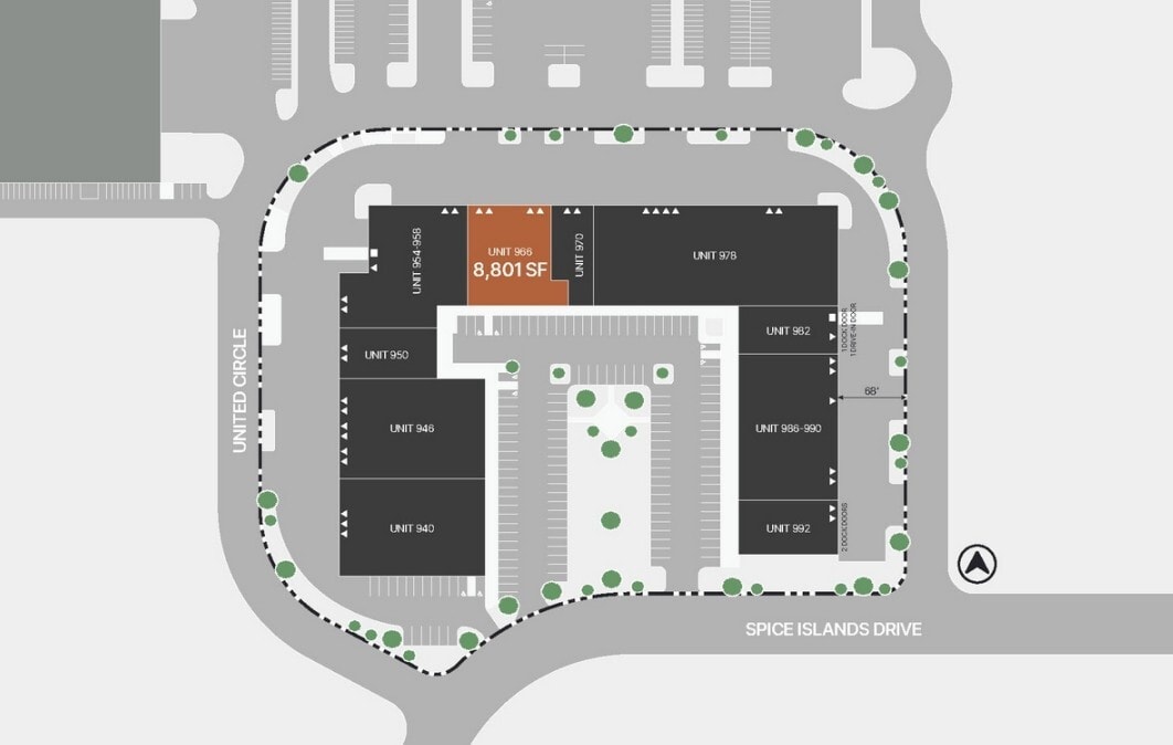 950-992 Spice Islands Dr, Sparks, NV à louer Plan de site– Image 1 sur 1