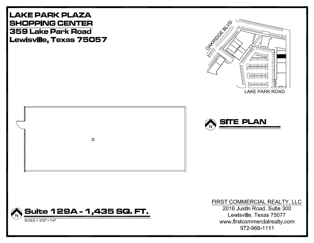 359 Lake Park Rd, Lewisville, TX à louer Plan d’étage– Image 1 sur 1